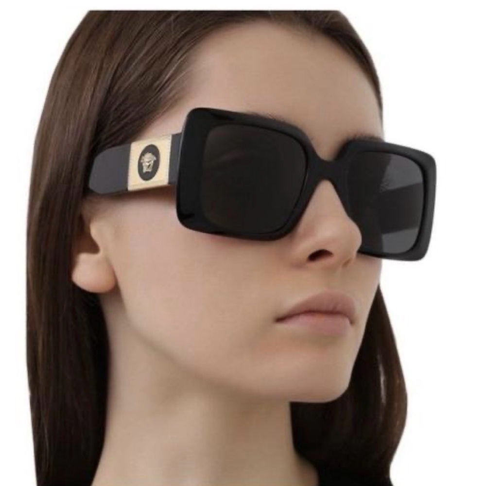 Versace Women’s Black Square Sunglasses